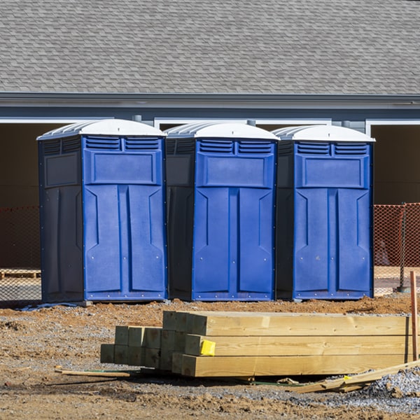 can i customize the exterior of the porta potties with my event logo or branding in Grant